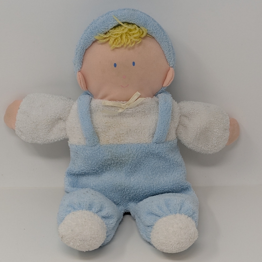 Eden Terrycloth Eden Doll Baby Boy Blue Plush Vintage TLC